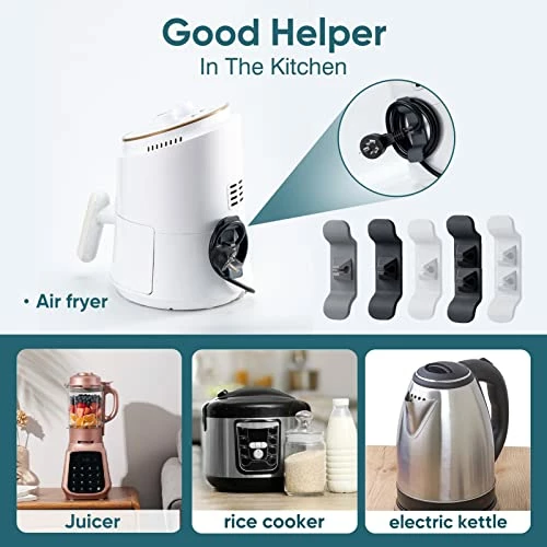 Top 10 🥰 20 Pack Cord Organizer Kitchen Appliance Cord Winder With 10-Piece Adhesive Cord Winder Stick To Appliance Cord Organizer Suitable For Kitchen Utensils Such As Air Fryer Juicer Small Coffee Maker 8 Pcs 👏 5 Top 10 🥰 20 Pack Cord Organizer Kitchen Appliance Cord Winder With 10-Piece Adhesive Cord Winder Stick To Appliance Cord Organizer Suitable For Kitchen Utensils Such As Air Fryer Juicer Small Coffee Maker 8 Pcs 👏 - Image 3