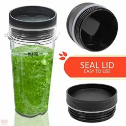Best Pirce 💯 16 Oz Single Serve Blender Cups For Shakes And Smoothies - 2Pcs Ninja Blender Cups Replacement With Flip Top Lid Parts - Single Serve Cup Lid For BL770 BL780 BL660 BL740 BL810 Nutri Ninja Blenders ❤️ -Small Appliance Parts Shop 51LushQ1UML