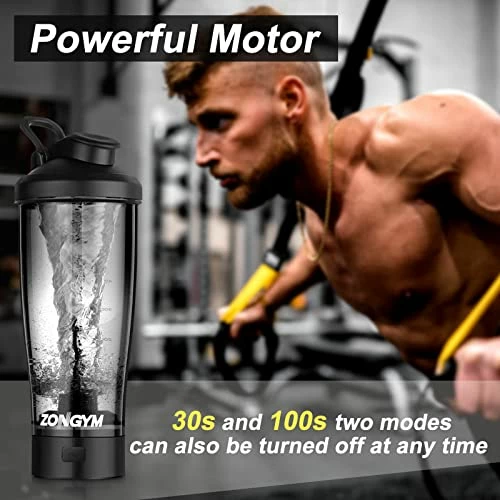 Best Pirce ๐งจ ZonGym Electric Protein Shaker Bottle, 24 Oz USB Rechargeable Blender Bottles, Shaker Bottles For Protein Mixes With BPA Free, Juicer Accessories, Made With Tritan Portable Blender Cup For Protein Shakes Red ๐ 3 Best Pirce ๐งจ ZonGym Electric Protein Shaker Bottle, 24 Oz USB Rechargeable Blender Bottles, Shaker Bottles For Protein Mixes With BPA Free, Juicer Accessories, Made With Tritan Portable Blender Cup For Protein Shakes Red ๐ - Image 2