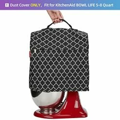 New ⌛ NICOGENA Stand Mixer Cover Compatible With KitchenAid Bowl Lift 5-8 Quart, Dust Cover With Zipper Pocket For Accessories, Lantern Black 🎁 -Small Appliance Parts Shop 51NRRYP8rLL