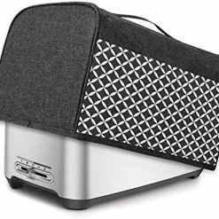 Cheap 💯 Yarwo 4 Slice Toaster Cover With Pockets And Top Handle, Nylon Toaster Cover Fits For Most 4 Slice Long Slot Toasters, Gray With A ⭐ -Small Appliance Parts Shop 51NmwBPYClL. AC