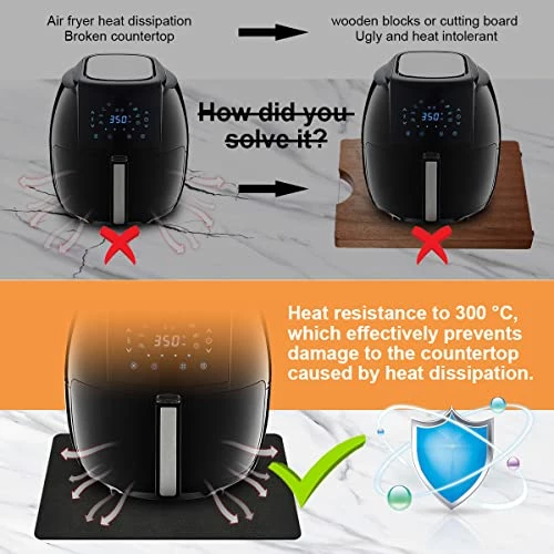 Cheapest 💯 AIEVE Heat Resistant Mat For Air Fryer With Appliance Slider Function, 2 Pcs Coffee Mat Kitchen Heat Resistant Pad For Countertop Heat Protector Compatible With COSORI, Instant Pot And Other Air Fryer 🔔 4 Cheapest 💯 AIEVE Heat Resistant Mat For Air Fryer With Appliance Slider Function, 2 Pcs Coffee Mat Kitchen Heat Resistant Pad For Countertop Heat Protector Compatible With COSORI, Instant Pot And Other Air Fryer 🔔 - Image 2