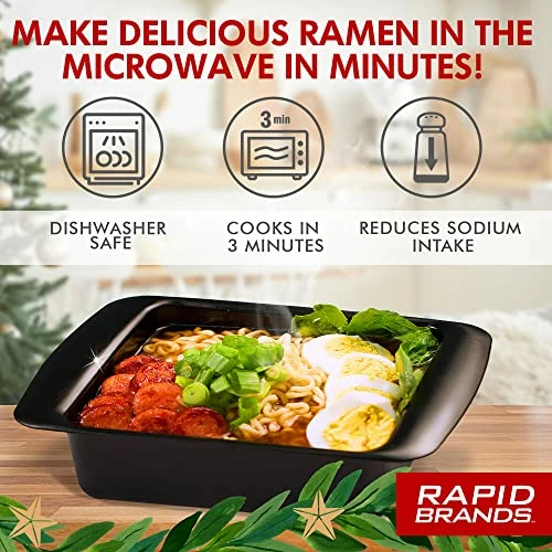 Cheapest ๐ Rapid Brands Rapid Ramen Cooker - Microwave Ramen In 3 Minutes - BPA Free And Dishwasher Safe - Black ๐ฅฐ 3 Cheapest ๐ Rapid Brands Rapid Ramen Cooker - Microwave Ramen In 3 Minutes - BPA Free And Dishwasher Safe - Black ๐ฅฐ - Image 2
