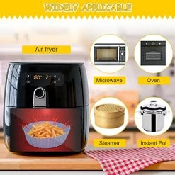 Best reviews of ✨ 2 Pack Air Fryer Silicone Pot Bowl, Anglecai 6.5 Inch Air Fryers Silicone Basket Round Heat Resistant Reusable Replacement Liner Air Fryers Oven Accessories For 1-3 Qt Airfryer (Blue+Yellow) ⌛ -Small Appliance Parts Shop 51OMWJ5myFL