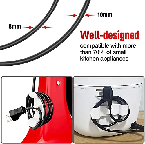 Outlet π FOMAJI Can Be Used For Wire Organizers That Stick To Kitchen Utensils, Wire Packs For Small Appliances, Blenders, Coffee Makers, Pressure Cookers And Air Fryers (6Pcs) π 3 Outlet π FOMAJI Can Be Used For Wire Organizers That Stick To Kitchen Utensils, Wire Packs For Small Appliances, Blenders, Coffee Makers, Pressure Cookers And Air Fryers (6Pcs) π - Image 2