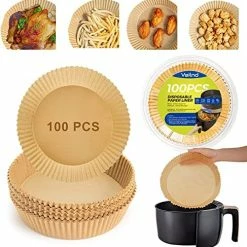 Hot Sale ✔️ Vailnd Air Fryer Paper Liners Disposable: 100pcs Oil Proof Parchment Sheets Round, Airfryer Paper Basket Bowl Liner For Baking Cooking Food 125pcs-natur ✔️ -Small Appliance Parts Shop 51S1vSkGLnL. AC