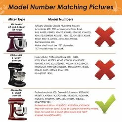 Flash Sale 😀 KITOART Flex Edge Beater For KitchenAid Mixer 6 Quart Bowl-Lift Stand Mixer, Beater With Silicone Edge, Perfect 6 QT Bowl-Lift Stand Mixer Attachment, Mixer Accessory ✔️ -Small Appliance Parts Shop 51ShGd1Q6lL