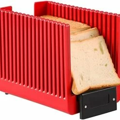 Flash Sale 😍 Geedel Bread Slicer For Homemade Bread Loaf Bagels, Bread Slicing Guide Easy To Clean Flodable And Campact Bread Cutter Without BPA Whit 👍 -Small Appliance Parts Shop 51ShyoyfslL. AC