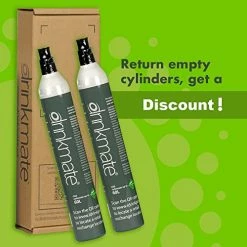 Cheap 😍 Drinkmate 60L CO2 Exchange Carbonator, Cartridge Refill Set Of 2 👏 -Small Appliance Parts Shop 51TYv1ne9JL