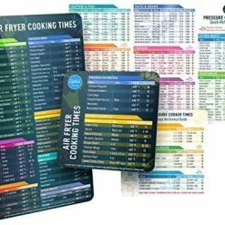 Flash Sale ✔️ LOTTELI KITCHEN Air Fryer Magnetic Cheat Sheet Set, Air Fryer Accessories Cook Times, Airfryer Accessory Magnet Sheet Quick Reference Guide For Cooking And Frying (Black) 🛒 -Small Appliance Parts Shop 51TqLtR5brL. AC