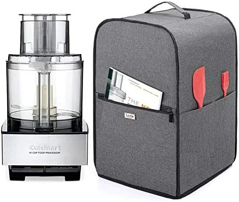 New ๐ Luxja Food Processor Cover For Cuisinart And Hamilton Beach 11-14 Cup Processor, Food Processor Dust Cover With Accessories Pockets, Gray ๐คฉ 9 New ๐ Luxja Food Processor Cover For Cuisinart And Hamilton Beach 11-14 Cup Processor, Food Processor Dust Cover With Accessories Pockets, Gray ๐คฉ - Image 7