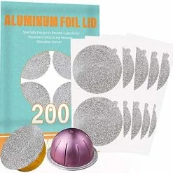 Cheap ✔️ CAPMESSO Aluminum Foils Lids To Reuse Vertuoline Capsules Coffee Pods Compatible With Nespresso VertuoLine Machine 64mm(100/package) 🤩 -Small Appliance Parts Shop 51VPLUbx3eL. AC