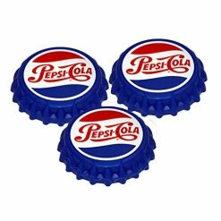 Coupon 😀 Jokari 3 Count Pepsi Heritage Logo Snap And Sip Can Caps, Red/White/Blue 🛒