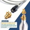 Brand new 😀 Quick CO2 Adapter For Soda Water Maker Compatible With Soda DUO/Terra/Art, Quick Adapter For Connecting Orginal Blue CO2 Cylinder With TR21-4 Male Thread, CO2 Refill Adapter Accessories ⭐ -Small Appliance Parts Shop 51W9GElCiKL