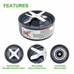 Top 10 🧨 12 Pieces Blade Replacement Parts For NutriBullet Blender Extractor Cross Blade, Gear Rubber Gasket And Shock Pad Compatible With NutriBullet 600W & Pro 900W Series 12 Pieces (1 X Extractor Blade) ❤️ -Small Appliance Parts Shop 51ZCDQ662JL