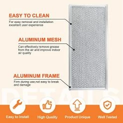 Discount π― Beaquicy W10208631A Microwaves Grease Filter Approx. 13" X 6"- Replacement For Whirlpool GE Microwaves - Pack Of 2 β 10 Discount π― Beaquicy W10208631A Microwaves Grease Filter Approx. 13" X 6"- Replacement For Whirlpool GE Microwaves - Pack Of 2 β -Small Appliance Parts Shop 51a6JQWbyyL