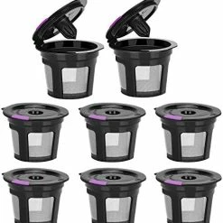 Coupon 🤩 MaxRona Reusable K Cups For Keurig, Reusable K CUP Coffee Filter Refillable Single K CUP For Keurig 2.0 1.0 BPA Free-6 Packs Black 🧨 -Small Appliance Parts Shop 51a99UCiRtL. AC