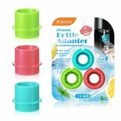 Coupon ๐ AIEVE Bottle Adapter Compatible With Sodastream Machine, 3 Pack 28 Mm Bubble Bottle Adapter Compatible With Sodastream Fizzi, For SodaStream Terra, For SodaStream Art (Green, Blue, Pink) ๐ฏ