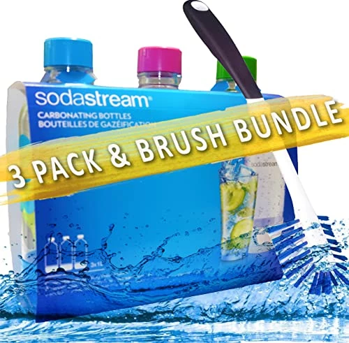 Best Pirce ✨ Soda Stream 3 Pack Original Sodastream Reusable Sparkling Water Carbonating Bottles 1L 1 Liter Bundle With Kidscare 14 Inch Bottle Cleaning Brush ⌛ 8 Best Pirce ✨ Soda Stream 3 Pack Original Sodastream Reusable Sparkling Water Carbonating Bottles 1L 1 Liter Bundle With Kidscare 14 Inch Bottle Cleaning Brush ⌛ - Image 6