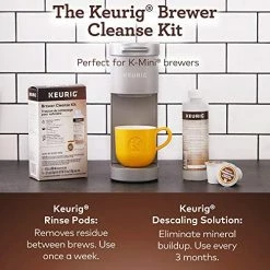 Promo 👏 Keurig Brewer Cleanse Kit For Brewer Descaling And MaintenanceIncludes Descaling Solution & Rinse Pods, Compatible With Keurig Classic/1.0 & 2.0 K-Cup Pod Coffee Makers, 5 Count 🥰 -Small Appliance Parts Shop 51biBio6SoL