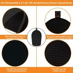 New π Sliding Mat For Kitchenaid Mixer With 2 Grey Cord Organizers, Mixer Mover Slider Mat Pad For Kitchenaid 4.5-5 Qt Tilt-Head Stand Mixer, Kitchen Appliance Slider Mat, Kitchen Aid Mixer Accessories 4.5-5qt Mat+2grey Cord Organizer π₯ 12 New π Sliding Mat For Kitchenaid Mixer With 2 Grey Cord Organizers, Mixer Mover Slider Mat Pad For Kitchenaid 4.5-5 Qt Tilt-Head Stand Mixer, Kitchen Appliance Slider Mat, Kitchen Aid Mixer Accessories 4.5-5qt Mat+2grey Cord Organizer π₯ -Small Appliance Parts Shop 51cMtcdL3bL