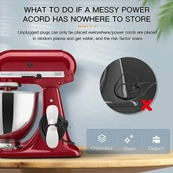 New 💯 3 Pack Cfyouend Newest Designed For Cord Organizer, Cord Wrap, Cords Holder, Cable Organizer Stick Firmly On Kitchen Appliances Mixer, Coffee Maker, Pressure Cooker, Air Fryer And Other Appliances 3 Pcs - Multicolor ✨ -Small Appliance Parts Shop 51ckk53sxwL