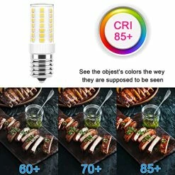 Promo ✨ Lacnooe E17 LED Bulbs Dimmable 5W Microwave Over Stove Bulb, 40W Incandescent Equivalent, Daylight White 6000K, Fit For Whirlpool Maytag GE Kenmore LG Microwaves, Replaces 8206232A 1890433 AP4512653, 2 Pack ❤️ -Small Appliance Parts Shop 51d4i8pIrpL
