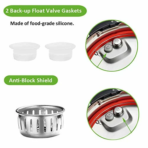 New ๐งจ Steam Release Handle, Float Valve Compatible With Instant Pot Duo/Duo Plus 8 Qt - Also Including Replacements Parts Of Float Valve Gaskets And Anti-Block Shield ๐ 5 New ๐งจ Steam Release Handle, Float Valve Compatible With Instant Pot Duo/Duo Plus 8 Qt - Also Including Replacements Parts Of Float Valve Gaskets And Anti-Block Shield ๐ - Image 3
