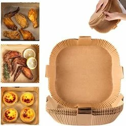 Best Pirce 🎁 PADIMAT Air Fryer Disposable Paper Liner - 50PCS 7.9In Square Non-Stick Insert Parchment Paper Liners, Oil-proof, Water-proof Cooking Baking Roasting Filter Sheet For Airfryer Basket, Microwave, Oven, Dryer Natural-square 🔥 -Small Appliance Parts Shop 51dCf9MLuPL. AC