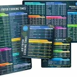Flash Sale ✔️ LOTTELI KITCHEN Air Fryer Magnetic Cheat Sheet Set, Air Fryer Accessories Cook Times, Airfryer Accessory Magnet Sheet Quick Reference Guide For Cooking And Frying (Black) 🛒 -Small Appliance Parts Shop 51gVe2W29nL. AC
