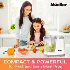 Wholesale 🤩 MUELLER HOME Mueller Electric Food Chopper, Mini Food Processor, 3-cup Mini Chopper, Meat Grinder, Mix, Chop, Mince And Blend Vegetables, Fruits, Nuts, Meats, Stainless Steel Blade, White ✨ -Small Appliance Parts Shop 51hRRsYEwtL