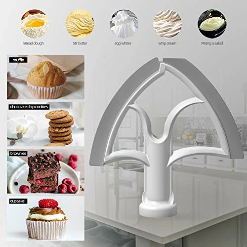 Buy 🎉 Ucho Flex Edge Beater For Kitchenaid Kitchen Aid Mixer Accessory, Kitchen Aid Attachments For Mixer, Fits Tilt-Head Stand Mixer Bowls For 4.5-5 Quart Bowls,Beater With Flexible Silicone Edges 😉 6 Buy 🎉 Ucho Flex Edge Beater For Kitchenaid Kitchen Aid Mixer Accessory, Kitchen Aid Attachments For Mixer, Fits Tilt-Head Stand Mixer Bowls For 4.5-5 Quart Bowls,Beater With Flexible Silicone Edges 😉 - Image 4