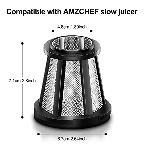 Brand new 𧨠Juicer Strainer Filter,Juicer Screen Compatible With AMZCHEF Slow Juicer 1501 & 3001,Replacement AMZCHEF Juice Extractor Attachment π 7 Brand new 𧨠Juicer Strainer Filter,Juicer Screen Compatible With AMZCHEF Slow Juicer 1501 & 3001,Replacement AMZCHEF Juice Extractor Attachment π - Image 5
