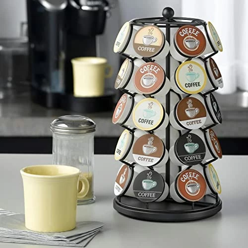 Budget ๐ Nifty Coffee Pod Carousel โ Compatible With K-Cups, 35 Pod Pack Storage, Spins 360-Degrees, Lazy Susan Platform, Modern Black Design, Home Or Office Kitchen Counter Organizer ๐ 4 Budget ๐ Nifty Coffee Pod Carousel โ Compatible With K-Cups, 35 Pod Pack Storage, Spins 360-Degrees, Lazy Susan Platform, Modern Black Design, Home Or Office Kitchen Counter Organizer ๐ - Image 2