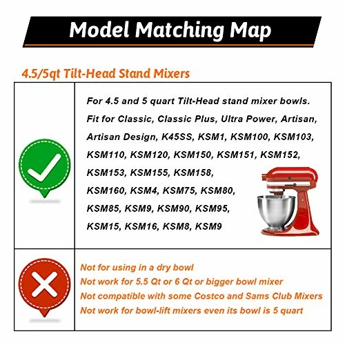 Buy 🎉 Ucho Flex Edge Beater For Kitchenaid Kitchen Aid Mixer Accessory, Kitchen Aid Attachments For Mixer, Fits Tilt-Head Stand Mixer Bowls For 4.5-5 Quart Bowls,Beater With Flexible Silicone Edges 😉 4 Buy 🎉 Ucho Flex Edge Beater For Kitchenaid Kitchen Aid Mixer Accessory, Kitchen Aid Attachments For Mixer, Fits Tilt-Head Stand Mixer Bowls For 4.5-5 Quart Bowls,Beater With Flexible Silicone Edges 😉 - Image 2