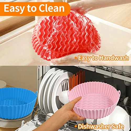 Buy ๐ 3-Pack Air Fryer Silicone Pot, 8.5 Inch Air Fryer Basket, Food Grade Air Fryer Accessories, Reusable Air Fryer Liner, Replacement Of Parchment Liners, No Need To Clean The Air Fryer(For 5QT Or Bigger) ๐ 7 Buy ๐ 3-Pack Air Fryer Silicone Pot, 8.5 Inch Air Fryer Basket, Food Grade Air Fryer Accessories, Reusable Air Fryer Liner, Replacement Of Parchment Liners, No Need To Clean The Air Fryer(For 5QT Or Bigger) ๐ - Image 5