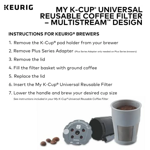 Brand new ๐คฉ Keurig My K-Cup Universal Reusable Filter MultiStream Technology - Gray ๐ 6 Brand new ๐คฉ Keurig My K-Cup Universal Reusable Filter MultiStream Technology - Gray ๐ - Image 4