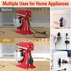 Wholesale 🎉 Cord Keeper For Appliances, Upgraded Kitchen Appliances Cord Winder Cord Wrapper Cord Keeper Cord Holder For Appliances Coffee Maker, Air Fryer, Pressure Cooker, Mixer, Toaster 3*black 🎁 -Small Appliance Parts Shop 51orirjjWkL