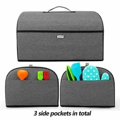 Best deal 🛒 Luxja Toaster Oven Cover Compatible With Hamilton Beach 6-Slice Toaster Oven, Gray 🔥
