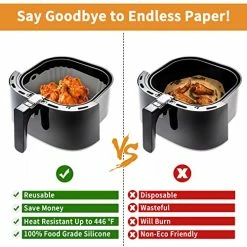 Deals βοΈ OUTXE 2-Pack Square Silicone Air Fryer Liners 8 Inch For 4 To 7 QT Reusable Air Fryer Pot Air Fryer Inserts For Oven Microwave Accessories (Grey+Pink) π 11 Deals βοΈ OUTXE 2-Pack Square Silicone Air Fryer Liners 8 Inch For 4 To 7 QT Reusable Air Fryer Pot Air Fryer Inserts For Oven Microwave Accessories (Grey+Pink) π -Small Appliance Parts Shop 51qYb96TlRL