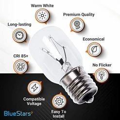 Discount 😀 BlueStars Lifetime Exchange 8206232A Whirlpool Microwave Light Bulb Kei 125V 40W Microwave Bulb E17 Fits Whirlpool Maytag Lava Lamps Salt Lamp Bulbs - Replaces 1890433 8206232 AP4512653 (3 Packs) 🎉