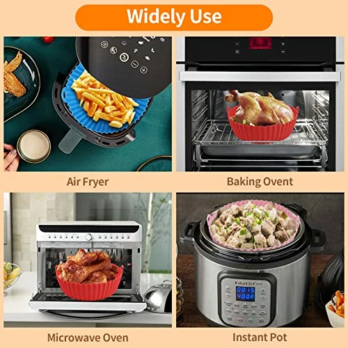 Buy ๐ 3-Pack Air Fryer Silicone Pot, 8.5 Inch Air Fryer Basket, Food Grade Air Fryer Accessories, Reusable Air Fryer Liner, Replacement Of Parchment Liners, No Need To Clean The Air Fryer(For 5QT Or Bigger) ๐ 6 Buy ๐ 3-Pack Air Fryer Silicone Pot, 8.5 Inch Air Fryer Basket, Food Grade Air Fryer Accessories, Reusable Air Fryer Liner, Replacement Of Parchment Liners, No Need To Clean The Air Fryer(For 5QT Or Bigger) ๐ - Image 4