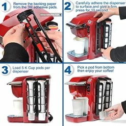 Best Pirce 😍 STORAGENIE Coffee Pod Holder For Keurig K-cup, Side Mount K Cup Storage, Perfect For Small Counters (2 Pack/For 10 K Cups, Black) 🔥 -Small Appliance Parts Shop 51sauTvkbAL