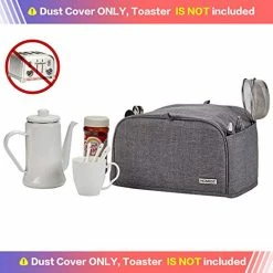 Wholesale π HOMEST 4 Slice Toaster Cover With Pockets, Can Hold Jam Spreader Knife & Toaster Tongs, Dust And Fingerprint Protection, Machine Washable, Grey(Cover Only) π 13 Wholesale π HOMEST 4 Slice Toaster Cover With Pockets, Can Hold Jam Spreader Knife & Toaster Tongs, Dust And Fingerprint Protection, Machine Washable, Grey(Cover Only) π -Small Appliance Parts Shop 51sqYTr8R6L
