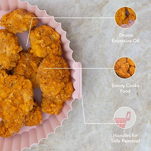 Discount ๐ Air Fryer Silicone Pot, 3-Pack Air Fryer Liner, 8 Inch Reusable Liners, Food Safe, Heat Resistant, Round Pot Oven Accessories, Easy Cleaning, Suitable For 3.6 To 6.8QT Air Fryer ๐ 4 Discount ๐ Air Fryer Silicone Pot, 3-Pack Air Fryer Liner, 8 Inch Reusable Liners, Food Safe, Heat Resistant, Round Pot Oven Accessories, Easy Cleaning, Suitable For 3.6 To 6.8QT Air Fryer ๐ - Image 2