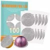Cheap ✔️ CAPMESSO Aluminum Foils Lids To Reuse Vertuoline Capsules Coffee Pods Compatible With Nespresso VertuoLine Machine 64mm(100/package) 🤩