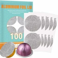 Cheap ✔️ CAPMESSO Aluminum Foils Lids To Reuse Vertuoline Capsules Coffee Pods Compatible With Nespresso VertuoLine Machine 64mm(100/package) 🤩 -Small Appliance Parts Shop 51uGwnk2C2L. AC