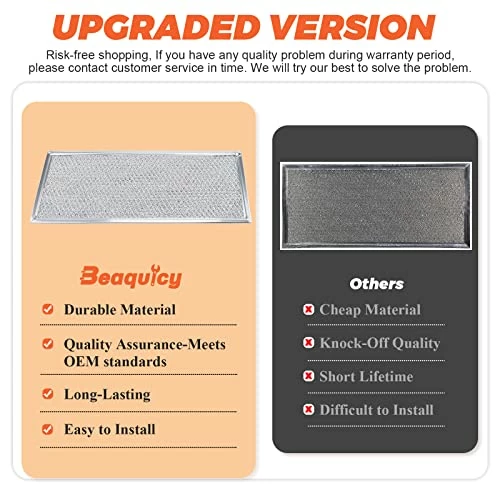 Discount π― Beaquicy W10208631A Microwaves Grease Filter Approx. 13" X 6"- Replacement For Whirlpool GE Microwaves - Pack Of 2 β 5 Discount π― Beaquicy W10208631A Microwaves Grease Filter Approx. 13" X 6"- Replacement For Whirlpool GE Microwaves - Pack Of 2 β - Image 3