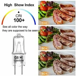 Deals 😉 DUMILOO Halogen Light Bulb For GE Microwave Oven, Light Bulb For GE Over The Stove Range Microwave Hood, Night Light/Stove Light Bulb For GE Microwave, Replaces WB08X10057 WB08X10051, 4 Pack 50w 🧨 -Small Appliance Parts Shop 51v4WP9n52L