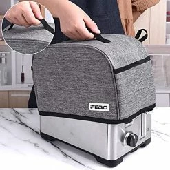 Coupon 😍 IFedio 2 Slice Toaster Cover With Two Pockets For Storing Knife,Grey 👍 -Small Appliance Parts Shop 51vMQ829Z4S